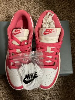 Nike Dunk Low Pink and White Sneakers