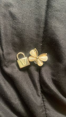 Lock and Butterfly Croc Charm
