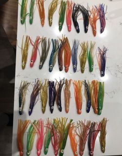 Squid fishing skirts lures