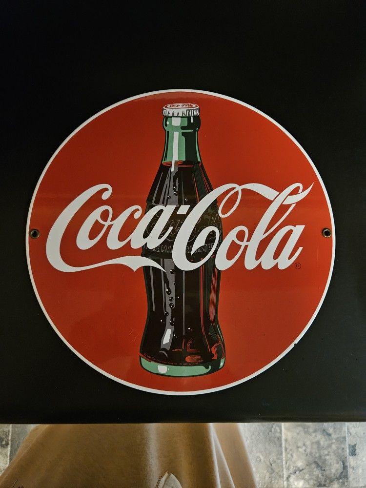 Coca-Cola Porcelain Sign Vintage