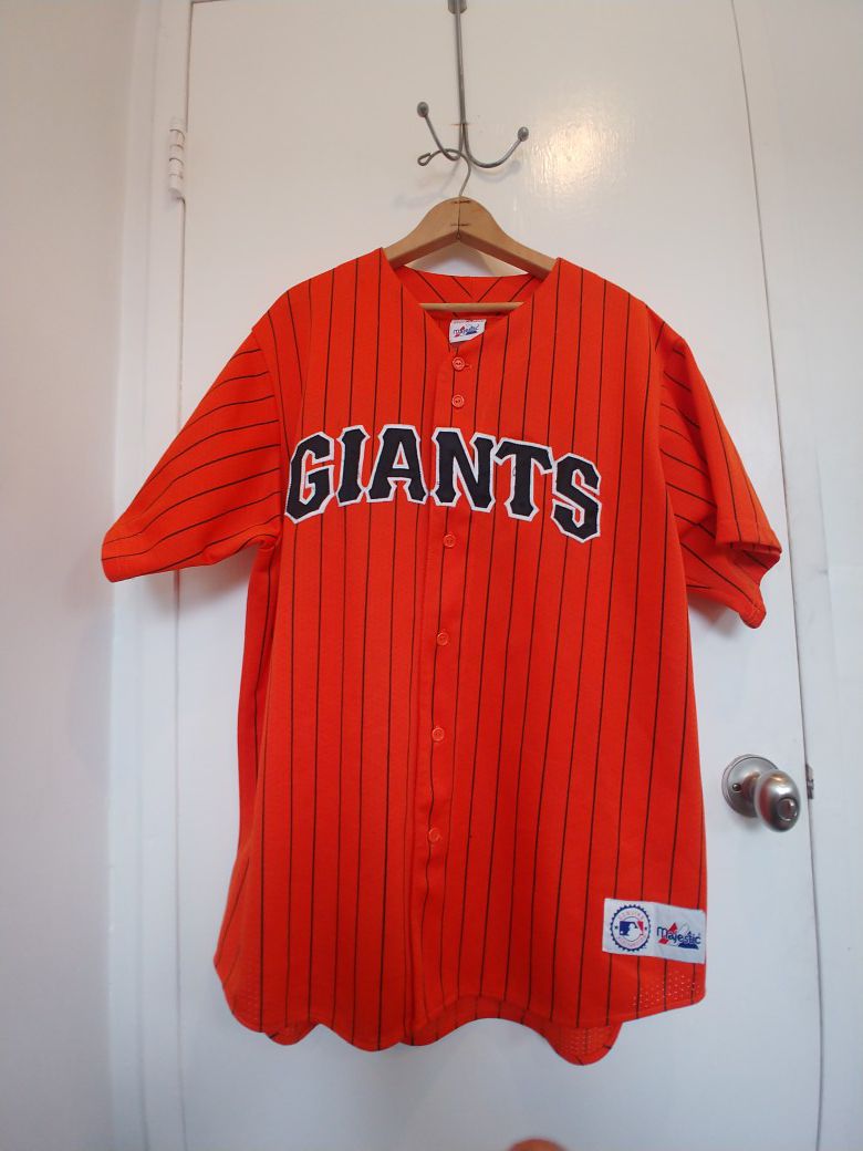 San Francisco Giants Majestic orange pinstripe Jersey XL