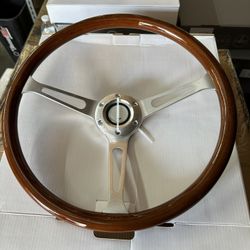 Universal 15” Wood Style Steering Wheel