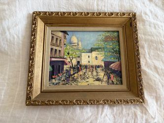 Original signed vintage painting