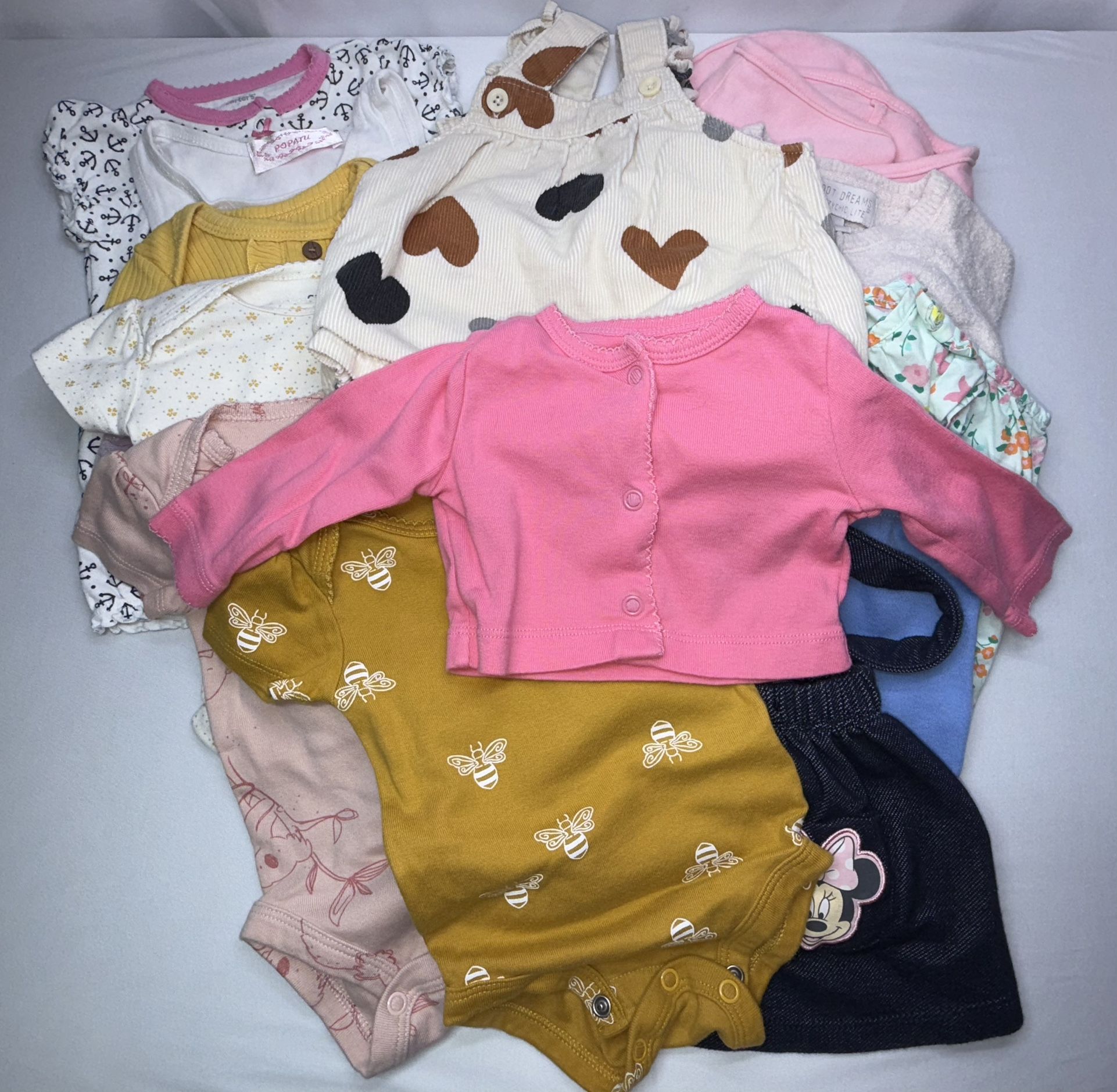 Baby Girls 3M/3-6M Mixed 13-Piece Bundle 