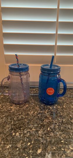 2 Aladdin Mason Jar Tumblers