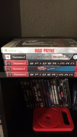 4 ps2 games 1 Xbox game