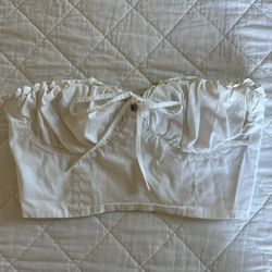 White Corset/tube Top 