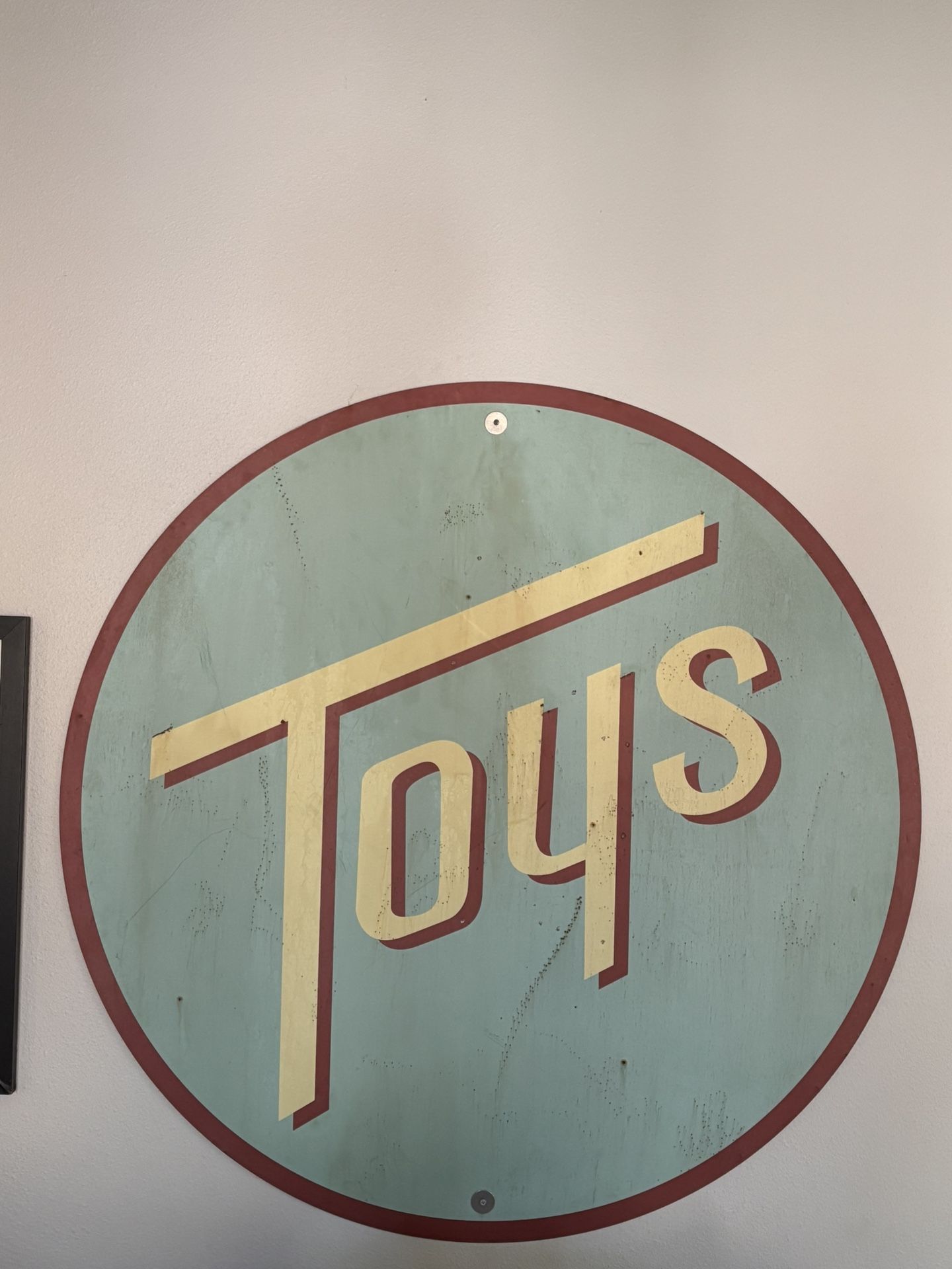 Authentic TOY metal Sign 