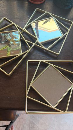 Gold Mirror Set
