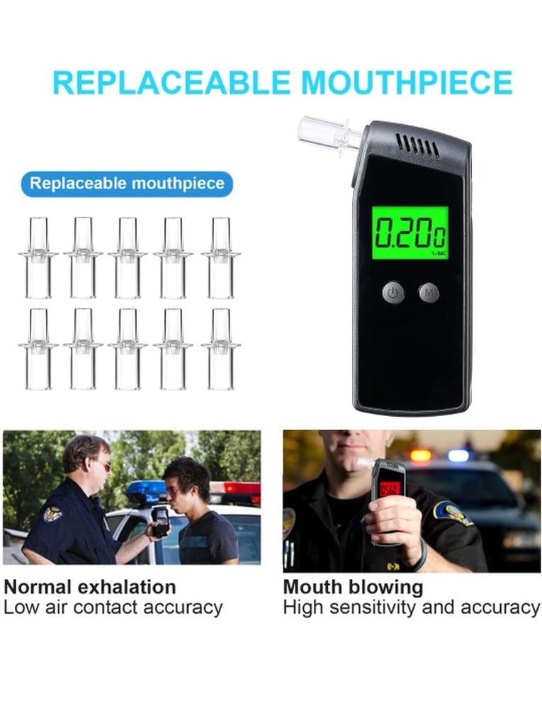 Breathalyzer Portable Alcohol Tester With UsB