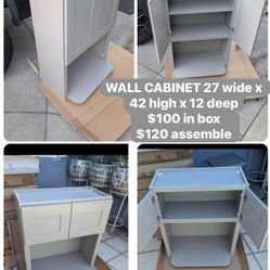Microwave cabinet! New! 2 sizes available! Light grey shaker! Read descriptions👁️👁️👁️👁️