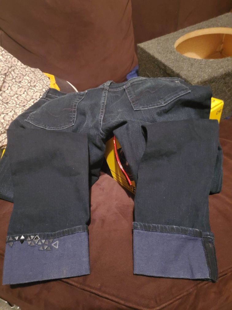 7 for all mankind Jean's with designs on legs