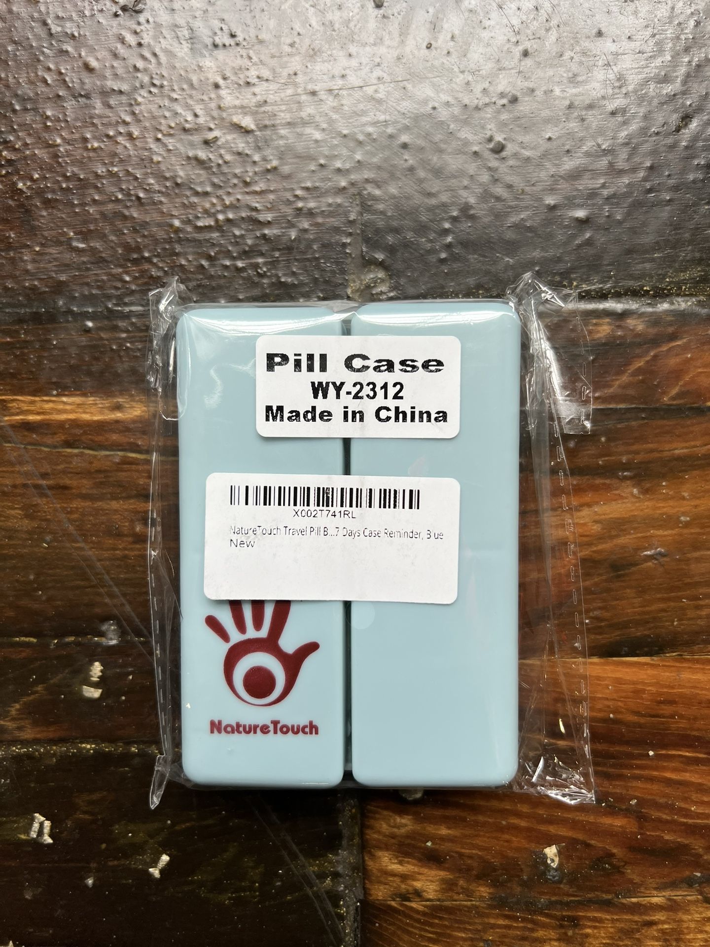 NatureTouch Blue Weekly Pill Organizer Case Brand New