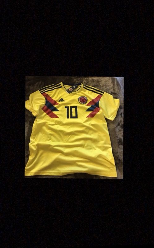 Adidas Colombia Home # 10 James men’s jerseys
