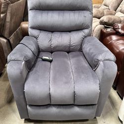 Upholstered Super Soft Lift Assist Power Recliner with A Pocket