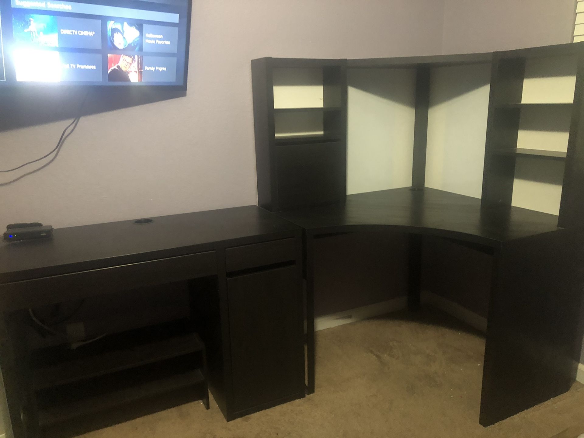 2 pc Sectional Desk