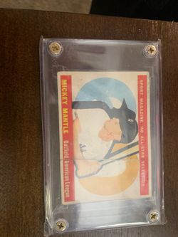 Mickey Mantle baseball card