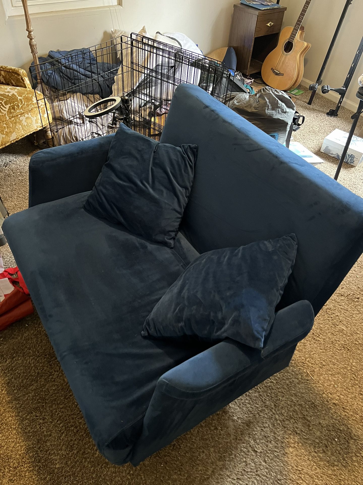 Blue Loveseat Couch
