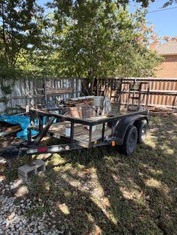 5x10 double axle trailer