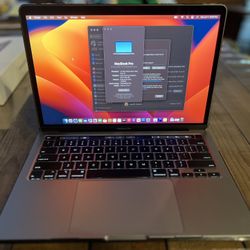 13 Inch MacBook Pro  512GB SSD, 8GB memory
