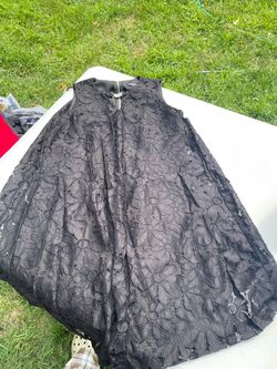 Black Lace Sleeveless Dress
