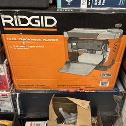 Ridgid 13 inch thickness planer