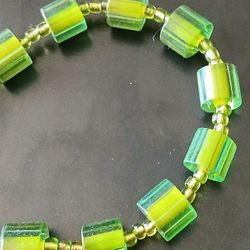 Green Beaded Necklace 