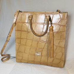 Brahmin croc-embossed Janine tote