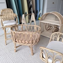 Minikane/Miniland Rattan Doll Furniture