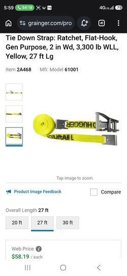 Heavy duty straps