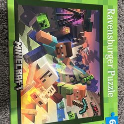 Minecraft puzzle - like new. Only put together once.
