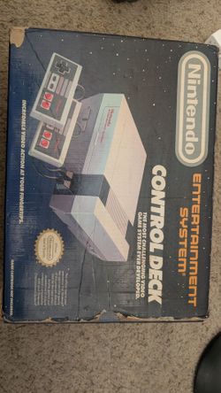 Box and foam only nes console