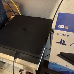 PS4 Slim 1TB with Controllers And 2 Games 