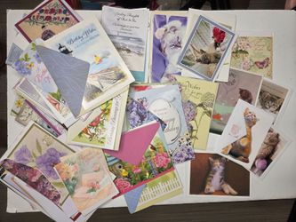 Huge lot of cards birthday thank you just because sympathy blank