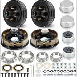 6-Hole, 5.5" Bolt Circle Brake Drum with 12" x 2" Self Adjusting Electric Brakes