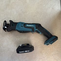 Makita Compact Reciprocating Saw & Battery $90 For Both 