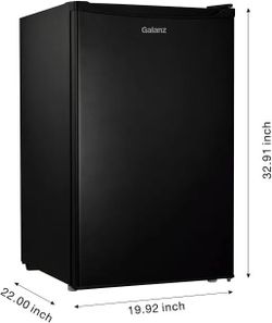 Galanz Black Compact Mini Refrigerator