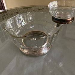 Chips & Dip Glass Vase