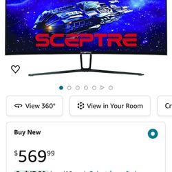 Sceptre 35" UltraWide Curved QHD Monitor 3440 x 1440p up to 120Hz