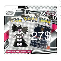 White Flare 3 Pack Sticker Collection Pokemon Cards