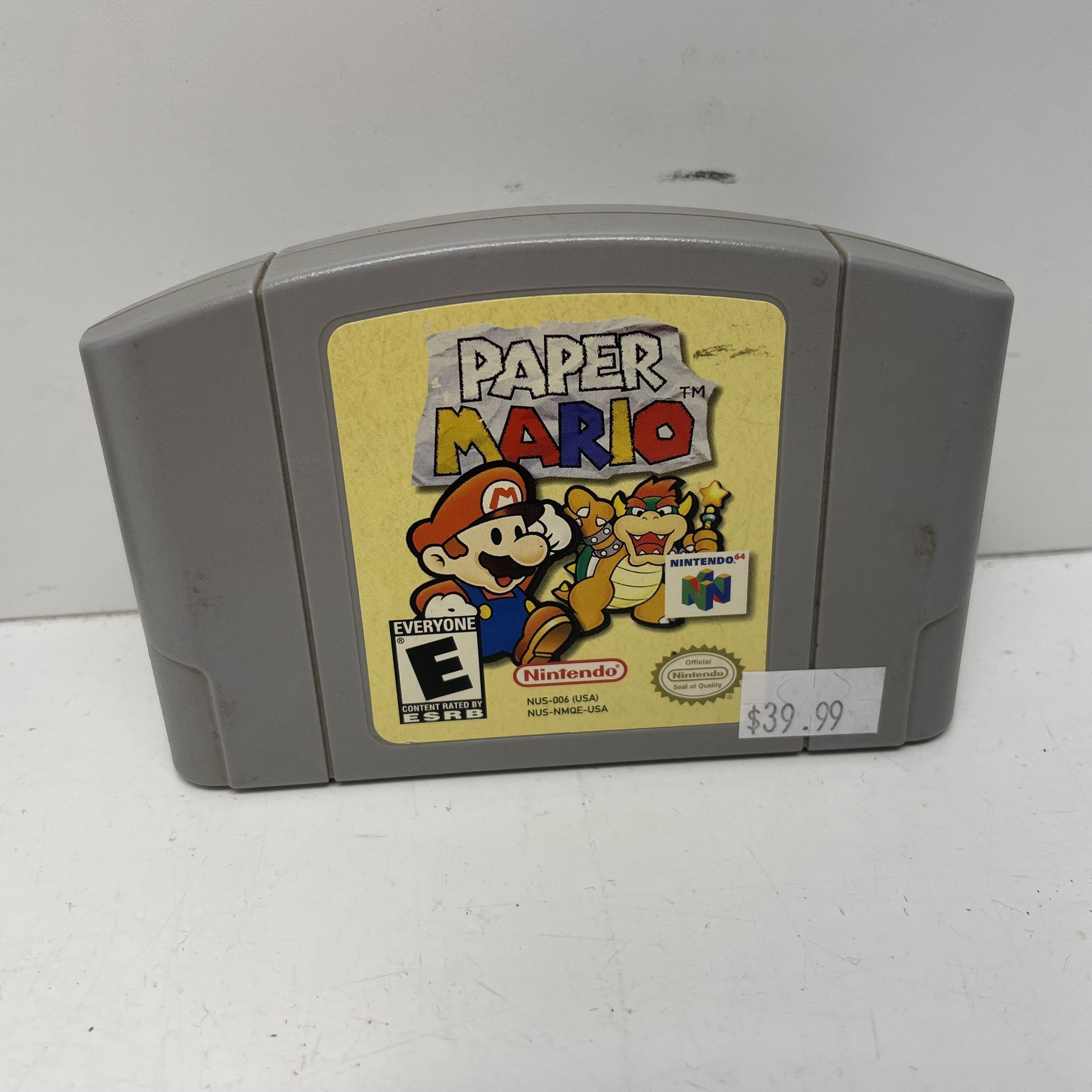 Paper Mario Nintendo 64 Game