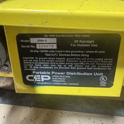 CEP Temporary Power Box 50A U-Ground