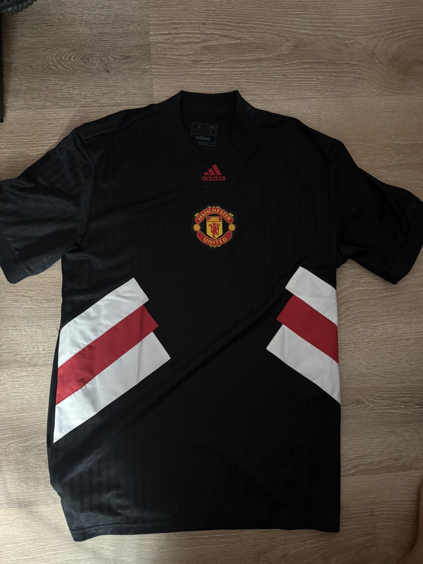 Manchester United adidas Football Icon Jersey - Black