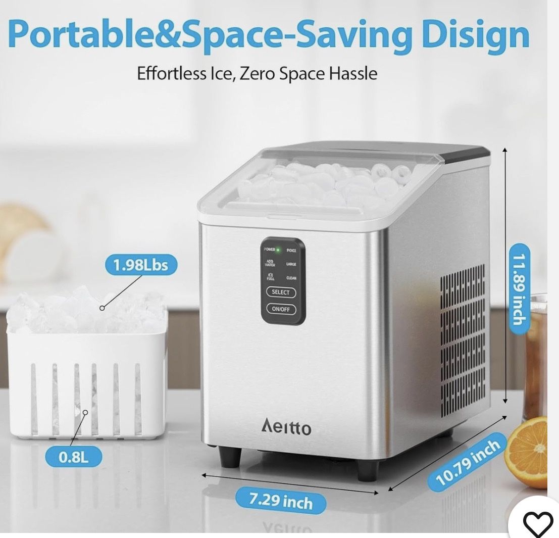 Aeitto Ice Maker Countertop 26lbs/24H Ice Machine - NEW IN BOX