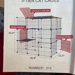 3-Tier Cat Cage