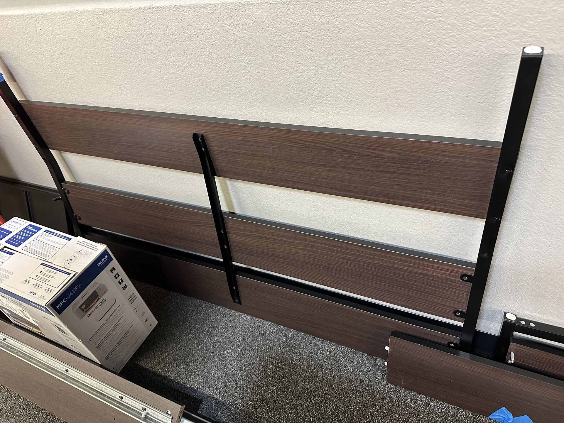 Queen Brown Bed Frame 