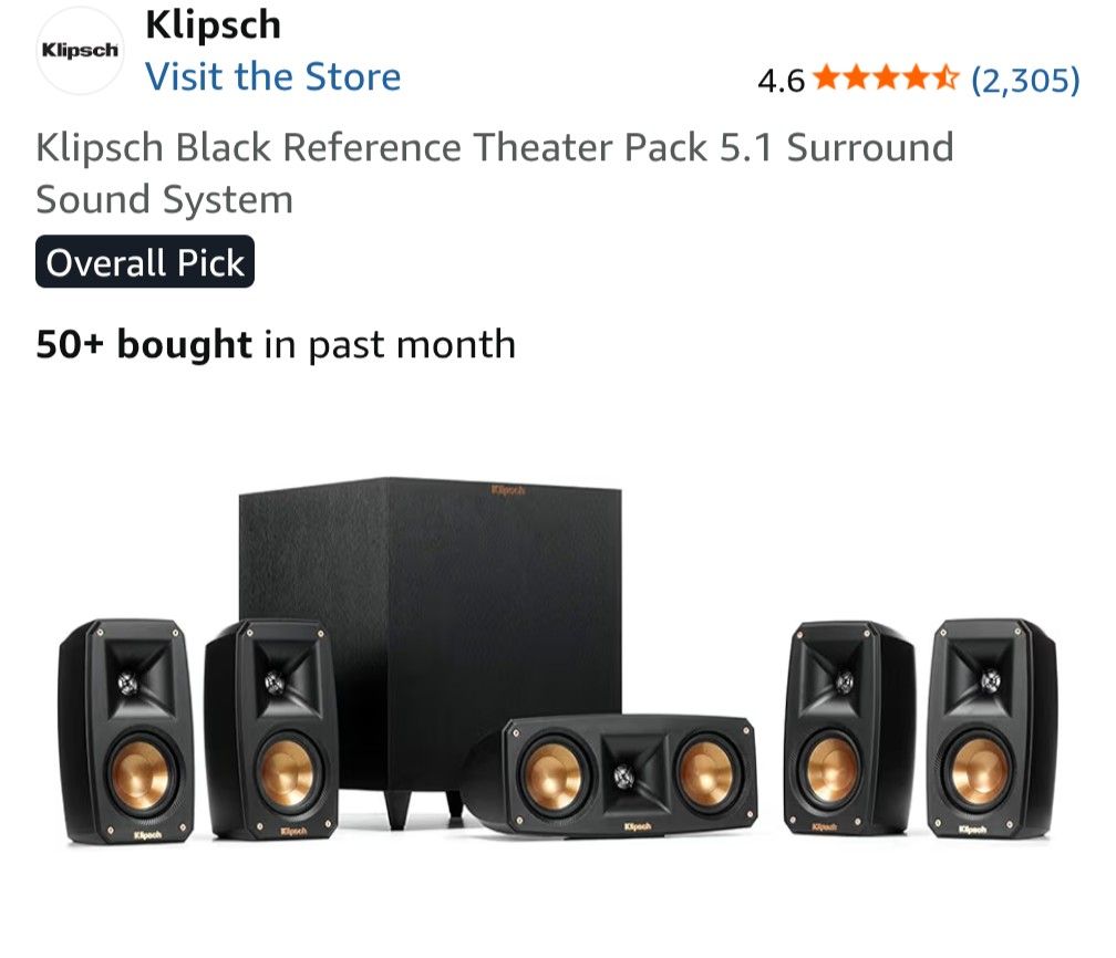 Klipsch 7.1 + Onkyo TX-NR595