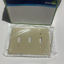 Leviton Gang Toggle Switch Wall Plate - Pack with 9