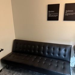 Futon Black Couch