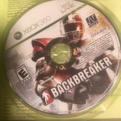 Backbreaker (Microsoft Xbox 360, 2010) - Disc Only